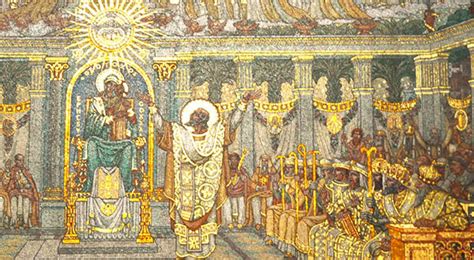 Rappresentazione artistica del Concilio di Efeso, con Maria venerata come Theotokos