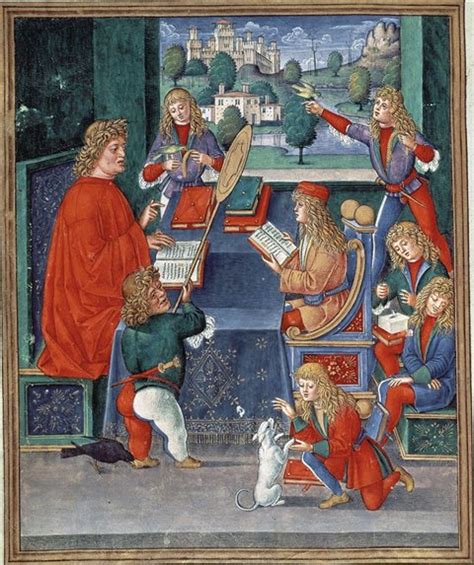 Illustrazione medievale di un giurista o di una lezione universitaria