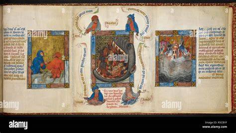 xilografia di una Biblia Pauperum con trittico tipologico