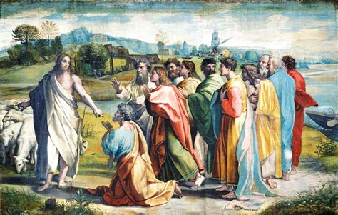 Gesù che affida le pecore a Pietro dopo la resurrezione
