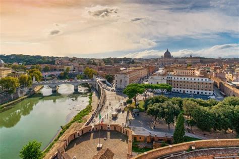 vista panoramica di Roma con enfasi sui siti culturali