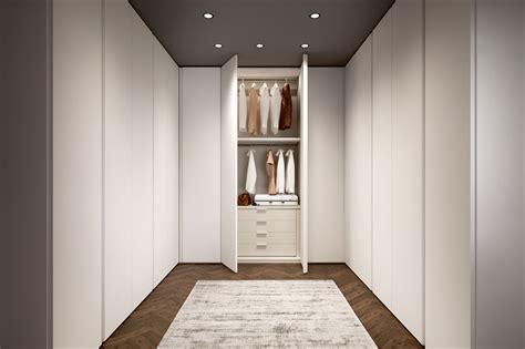 Piante di casa con diverse collocazioni per la cabina armadio