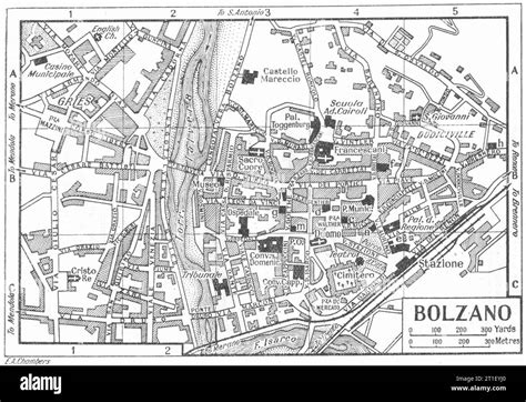Mappa del quartiere Littorio a Bolzano nel dopoguerra