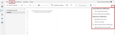Screenshot dell'interfaccia dell'App
