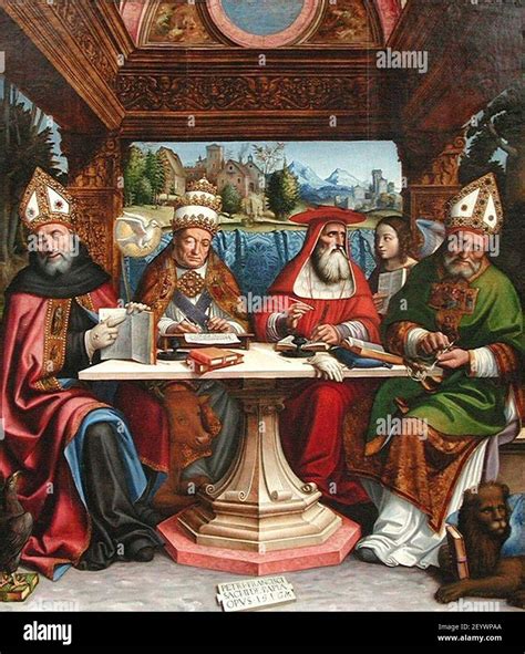 Pala d'altare con Dottori della Chiesa, opera di Pier Francesco Sacchi (1516)