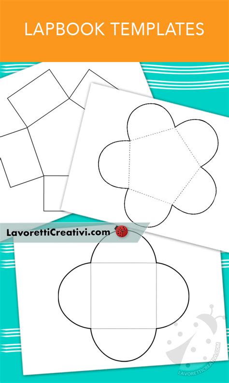 Esempi di diversi mini-book e template per lapbook (ruote, fisarmoniche, finestrelle)