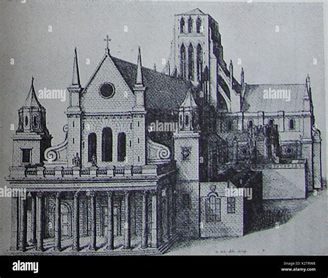 Illustrazione della Cattedrale di St. Paul nel 17° secolo