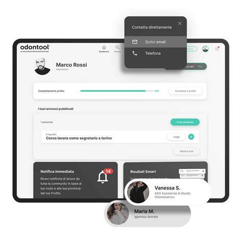 Interfaccia utente di un sito di annunci di escort con filtri e recensioni