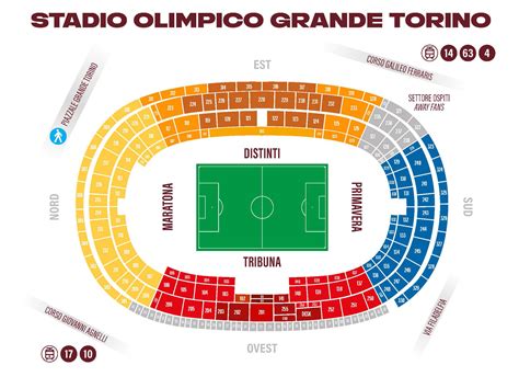 Mappa della zona circostante lo Stadio Mestalla con indicazione dei trasporti