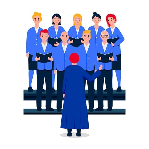 Illustrazione di un coro gospel