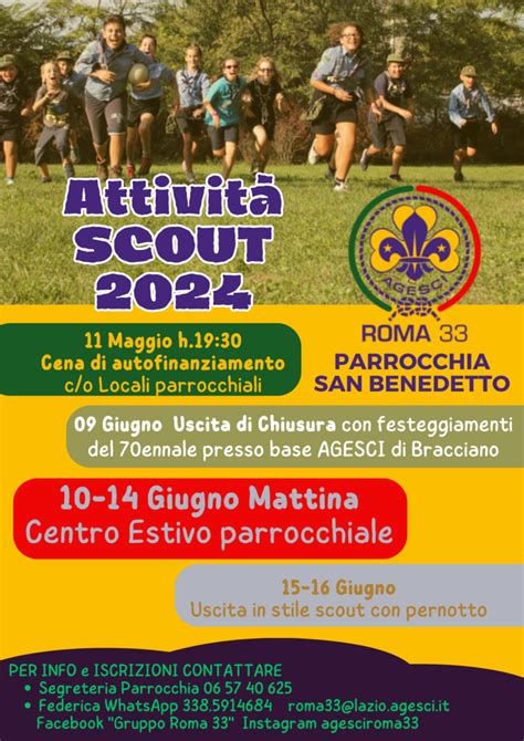 Gruppo di giovani della parrocchia durante un'attività scout