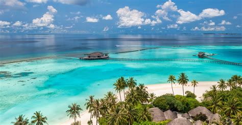 Foto di una spiaggia paradisiaca alle Maldive o Caraibi