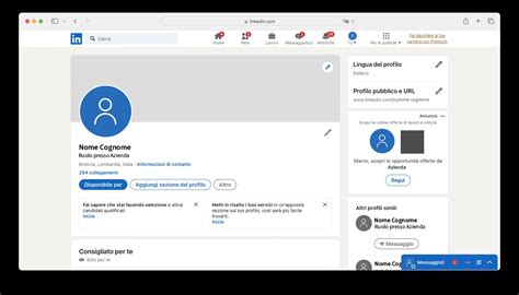 Schermata di un profilo social media con evidenziate modifiche, prima e dopo