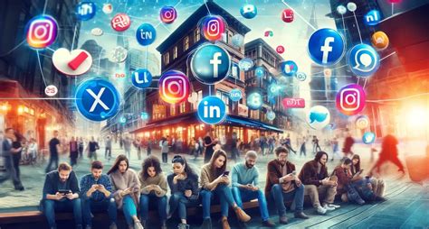 Immagine concettuale di profili social media, alcuni con un segno di spunta