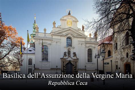 Veduta esterna della Basilica dell'Assunzione della Vergine Maria a Brno, Repubblica Ceca