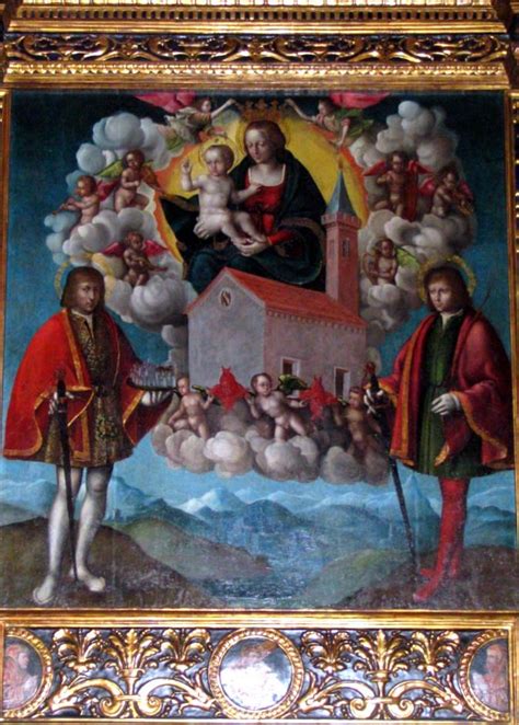 Iconografia tradizionale della traslazione angelica della Santa Casa sopra il mare