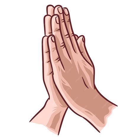Illustrazione concettuale delle mani in preghiera che resistono alla tentazione