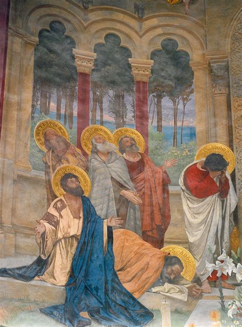 Dettaglio degli affreschi di Cesare Maccari nell'abside della Cattedrale di Nardò