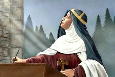 Santa Brigida riceve la rivelazione da Gesù Crocifisso