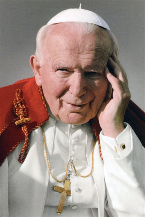 Immagine di Papa Giovanni Paolo II in visita al Santuario