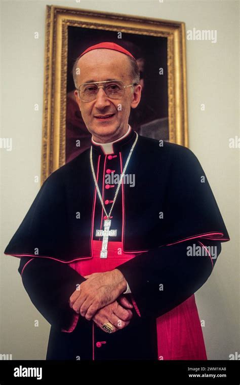 Ritratto del Cardinale Camillo Ruini in abito cardinalizio