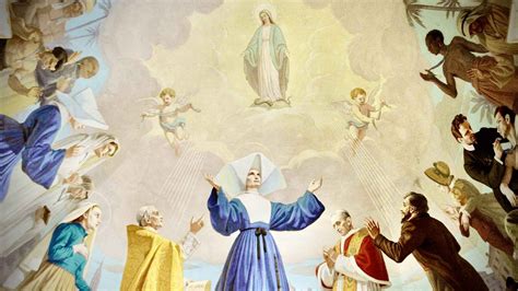rappresentazione delle apparizioni di Maria a Santa Caterina Labouré