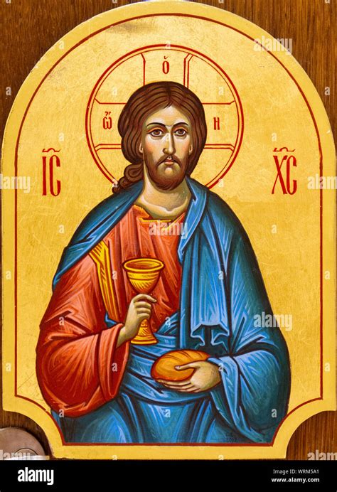 icona di Gesù Cristo con un volto sereno e accogliente