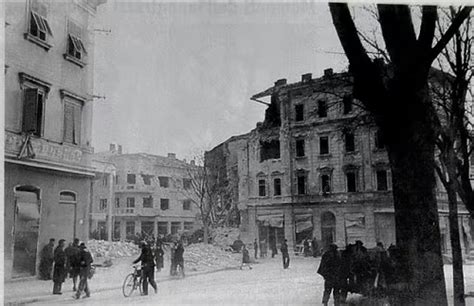 Foto d'epoca del Quartiere Ardinghi durante la Seconda Guerra Mondiale