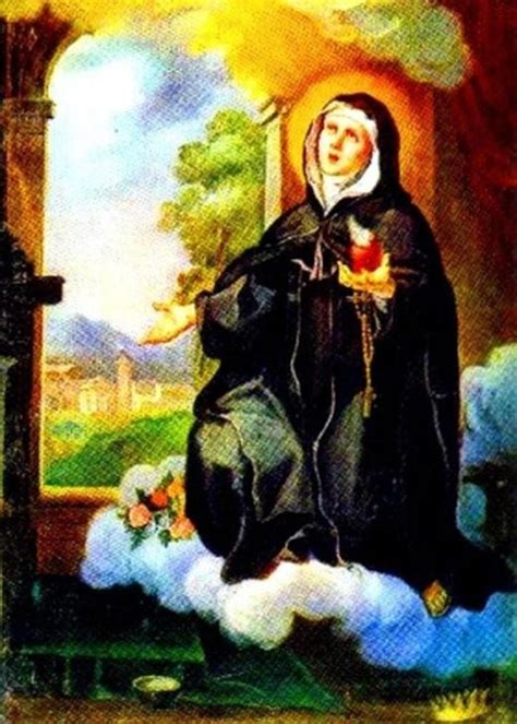 Illustrazione della Beata Filippa Mareri e del suo monastero