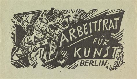 Documento storico del Novembergruppe o Arbeitsrat für Kunst