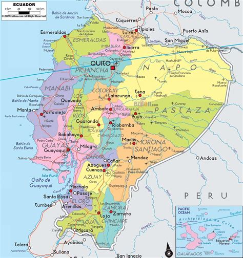 Mappa delle missioni salesiane in Ecuador con indicazione di Macas e Sevilla don Bosco