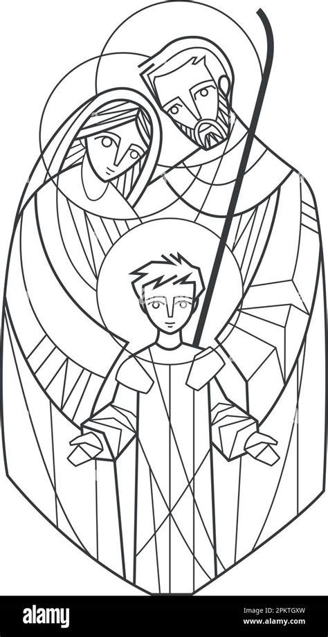 illustrazione della Sacra Famiglia e della Santissima Trinità