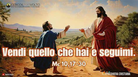 Gesù che insegna ai discepoli sull'efficacia della preghiera, con le mani giunte o alzate.