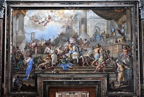 Affresco di Francesco Solimena sulla controfacciata:
