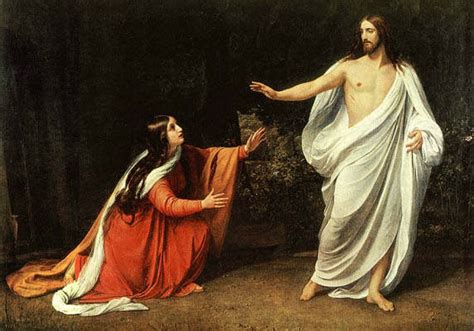 Maria Maddalena al sepolcro incontra Gesù risorto