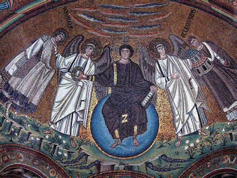 Mosaico del Cristo Cosmocratore con San Vitale ed Ecclesio