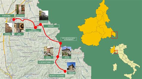 Mappa del percorso che dal Santuario porta ai ruderi di Artemisia e Timpone Prezzamano.