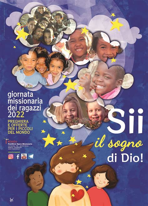 Manifesto della Giornata Missionaria dei Ragazzi con il tema dell'anno
