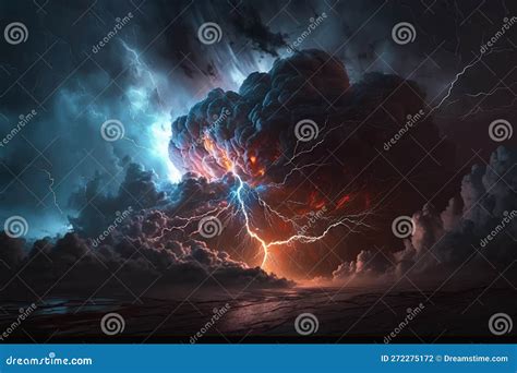 illustrazione del monte Sinai con nuvole e fulmini