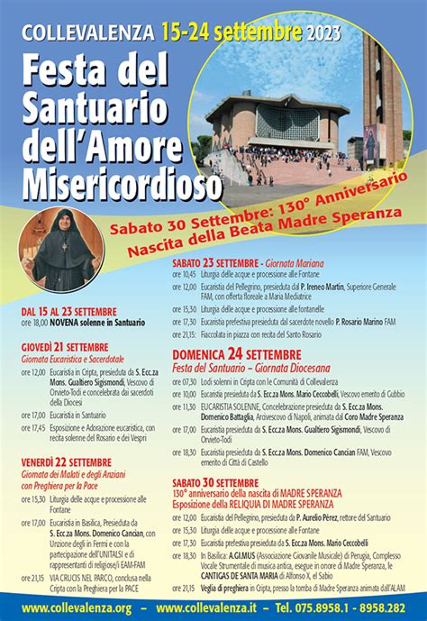 Foto panoramica del Santuario dell'Amore Misericordioso a Collevalenza