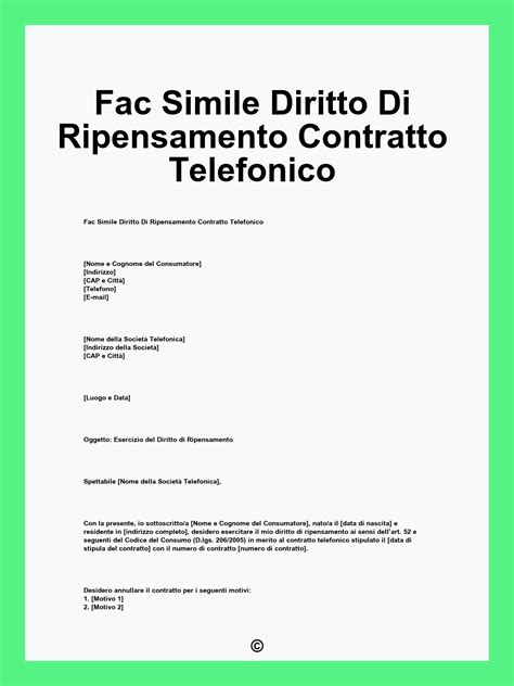 Schema che illustra i diritti di disconoscimento e ripensamento in caso di truffa contrattuale.
