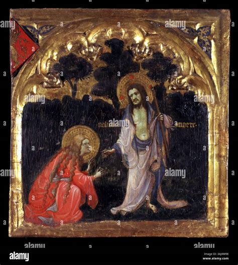 Scena dell'incontro tra la Madonna e il Cristo Risorto