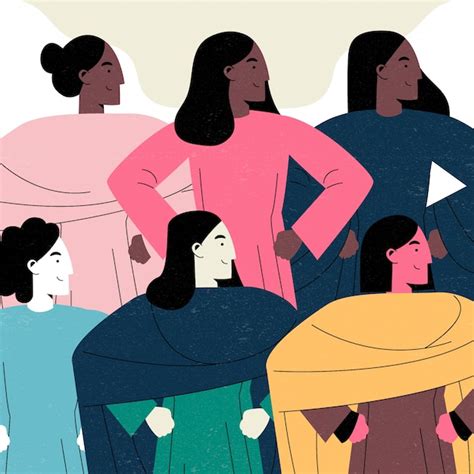illustrazione di donne bibliche in movimento o in corsa
