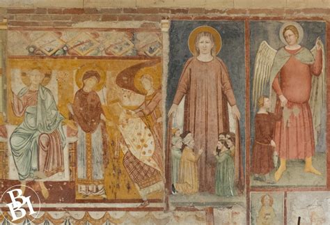 Affresco di San Zeno che pesca nell'Abbazia di Cellore