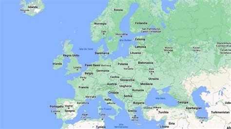 Mappa dell'Europa con i luoghi di meditazione e eremi più importanti