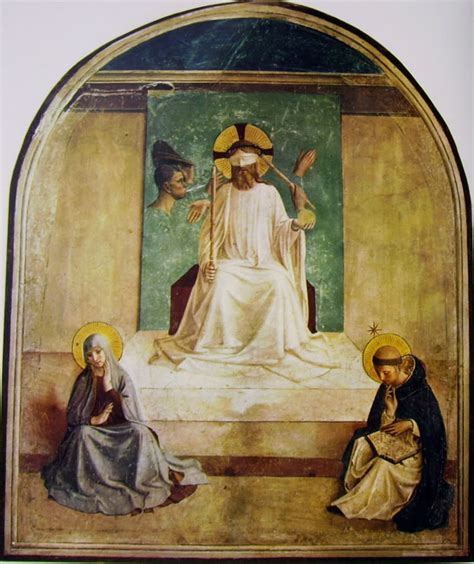 Affresco del Cristo deriso di Beato Angelico nella cella 7 del Convento di San Marco