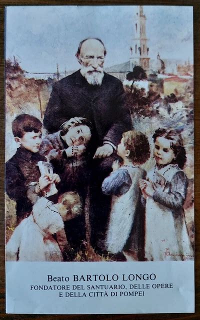 Ritratto del Beato Bartolo Longo e il Santuario di Pompei