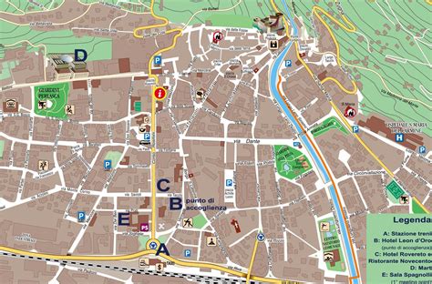 Mappa storica delle parrocchie di Rovereto