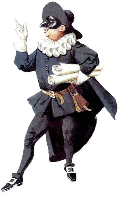disegno della maschera del Dottor Balanzone