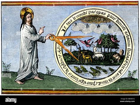 Rappresentazione della mano di Dio che crea il mondo o interviene nella storia biblica
